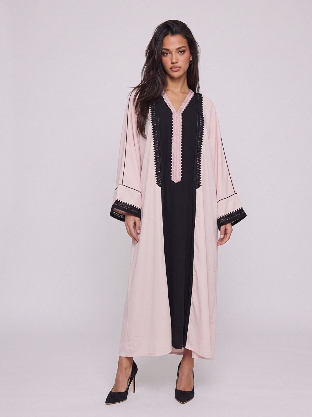 Kimono deux pièces Col V - Baby Rose