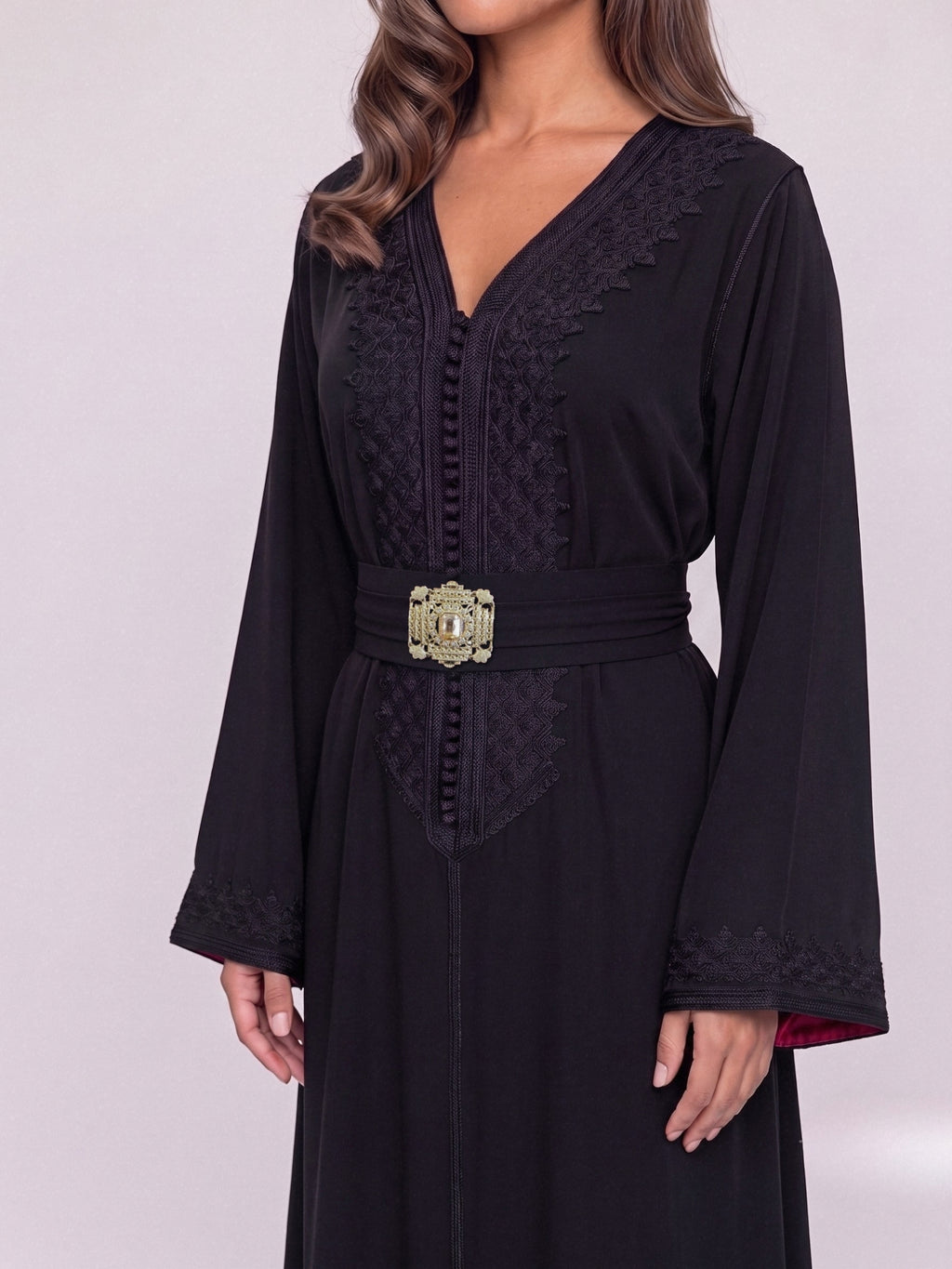 Caftan Layl - Noir & Rouge