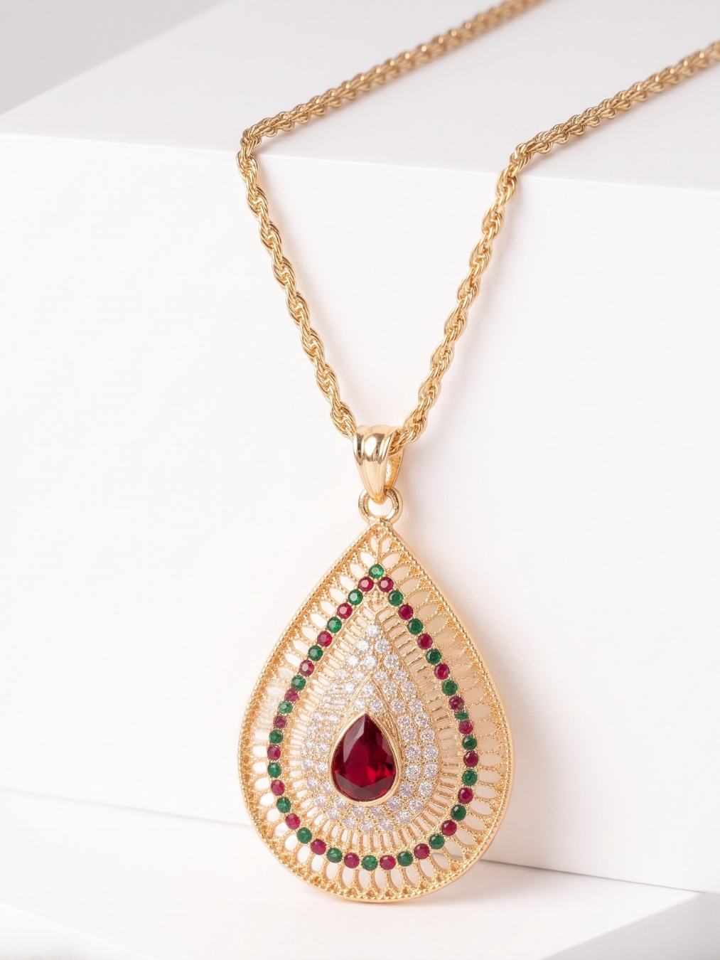 Collier Qatra — Rubis