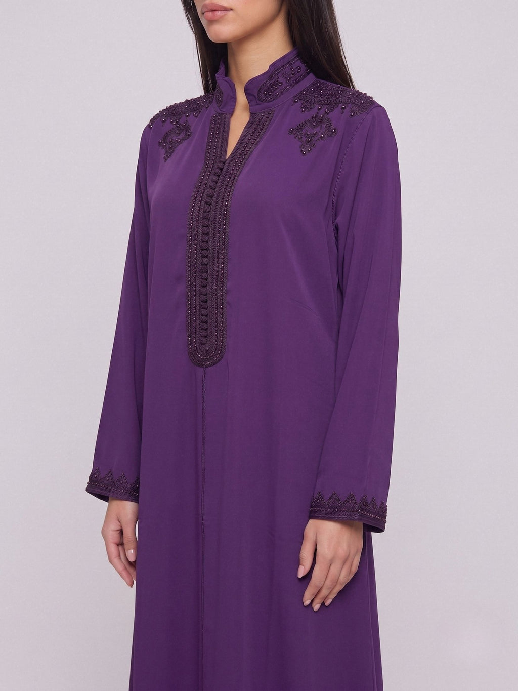 Gandoura Lueur - Aubergine