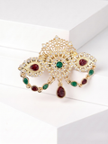 Broche Taj - Vert Emeraude et Rubis