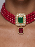 Collier Ras de Cou Ghazala — Rubis