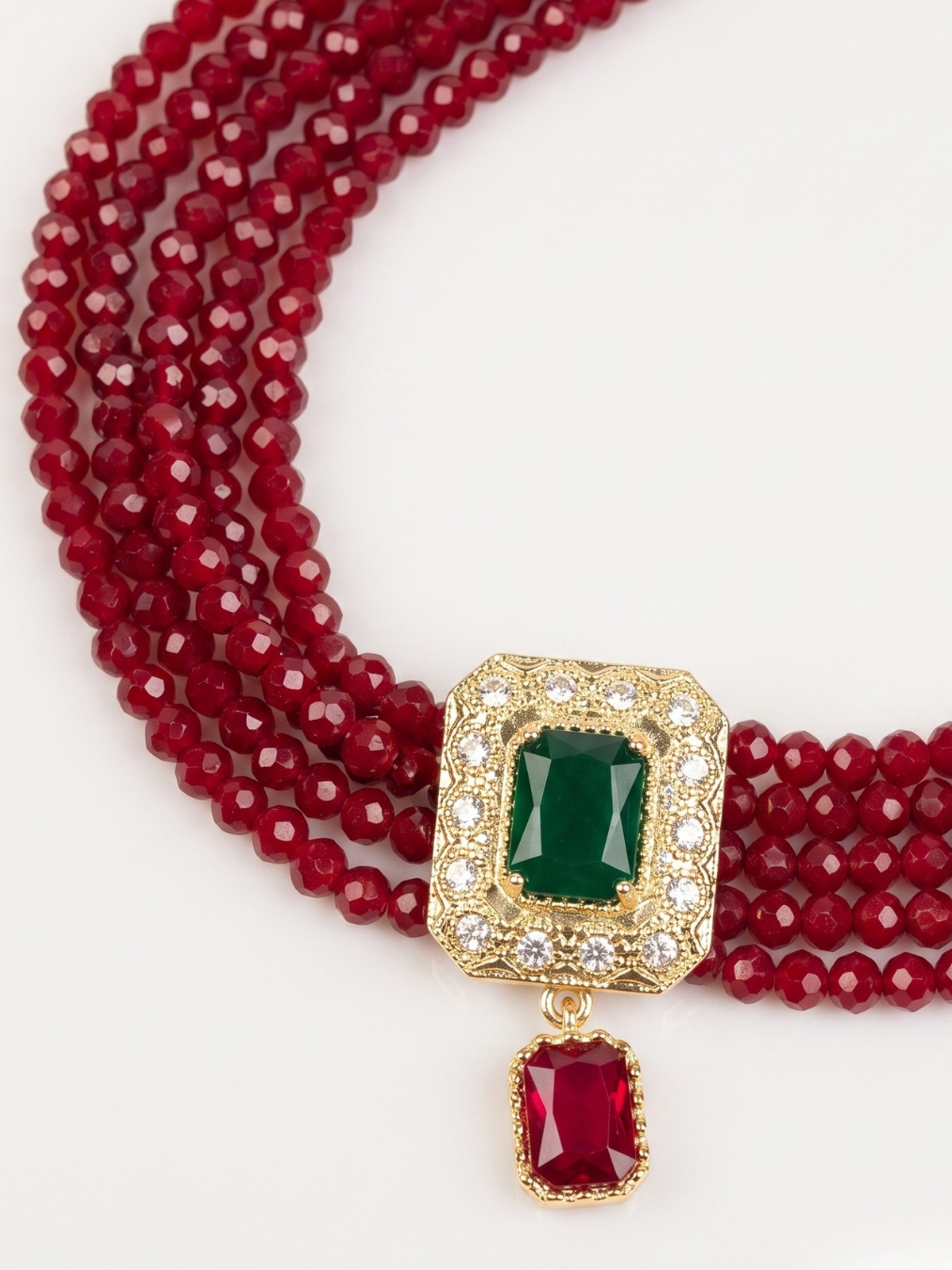 Collier Ras de Cou Ghazala — Rubis