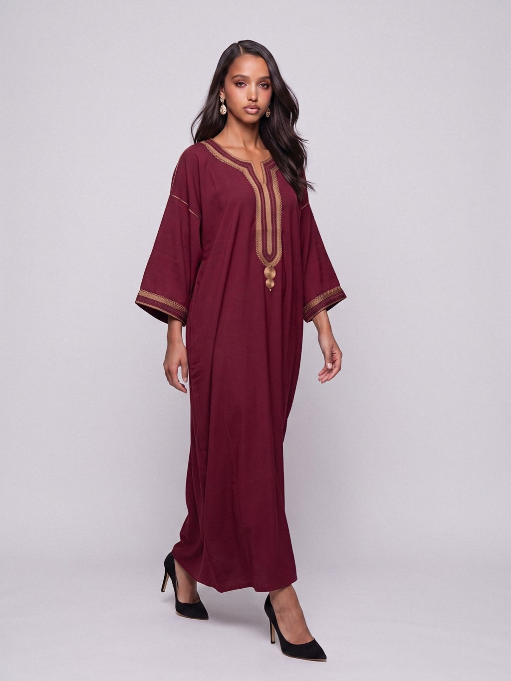 Gandoura Dewdrop - Grenat